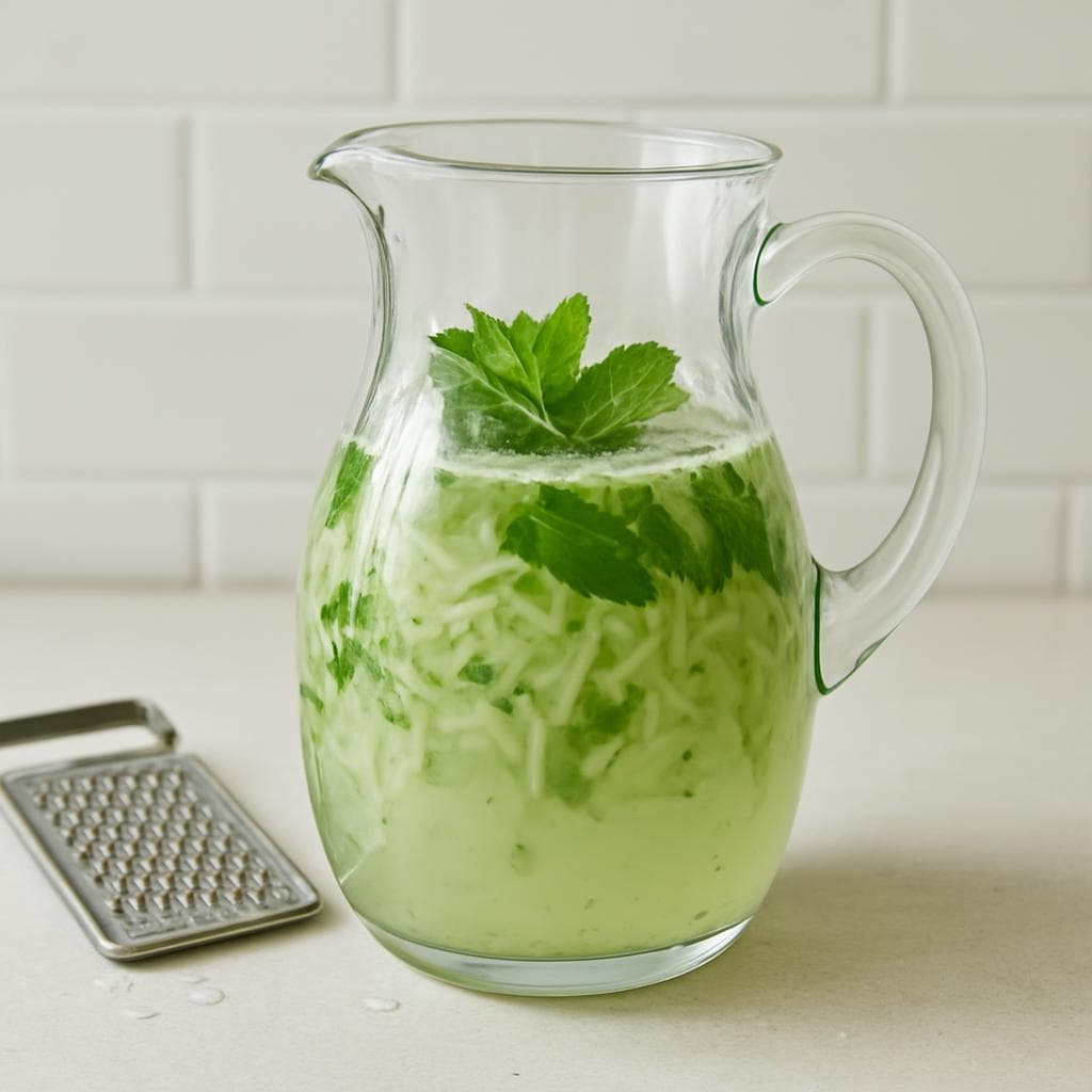 Кефирный лимонад с огурцом и лаймом: шаг 3