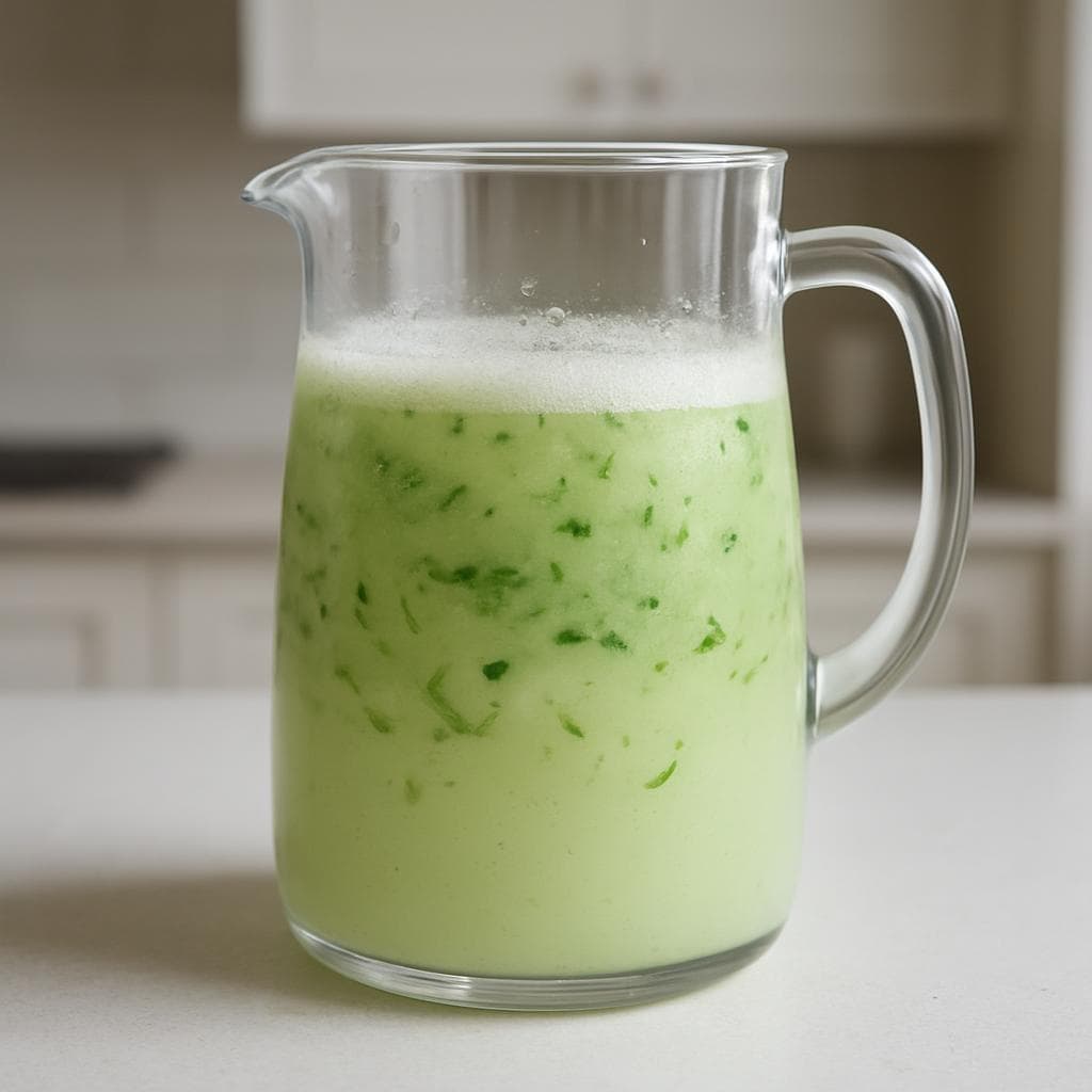 Кефирный лимонад с огурцом и лаймом: шаг 4