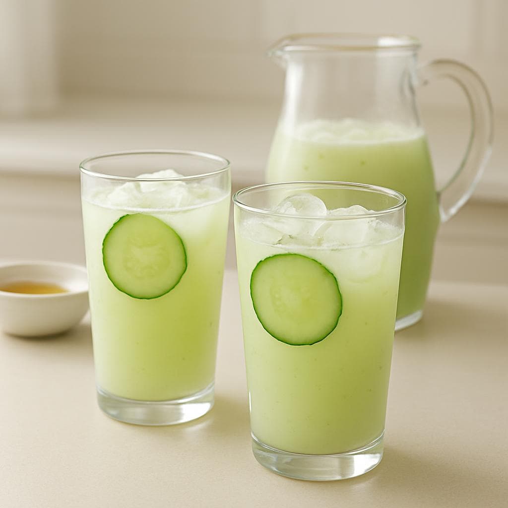 Кефирный лимонад с огурцом и лаймом: шаг 5