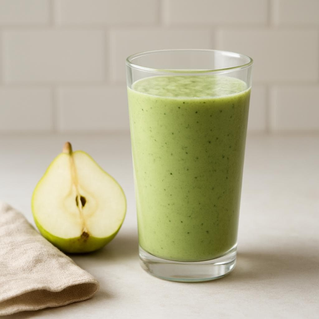 Кефирный смузи с грушей и шпинатом: шаг 5