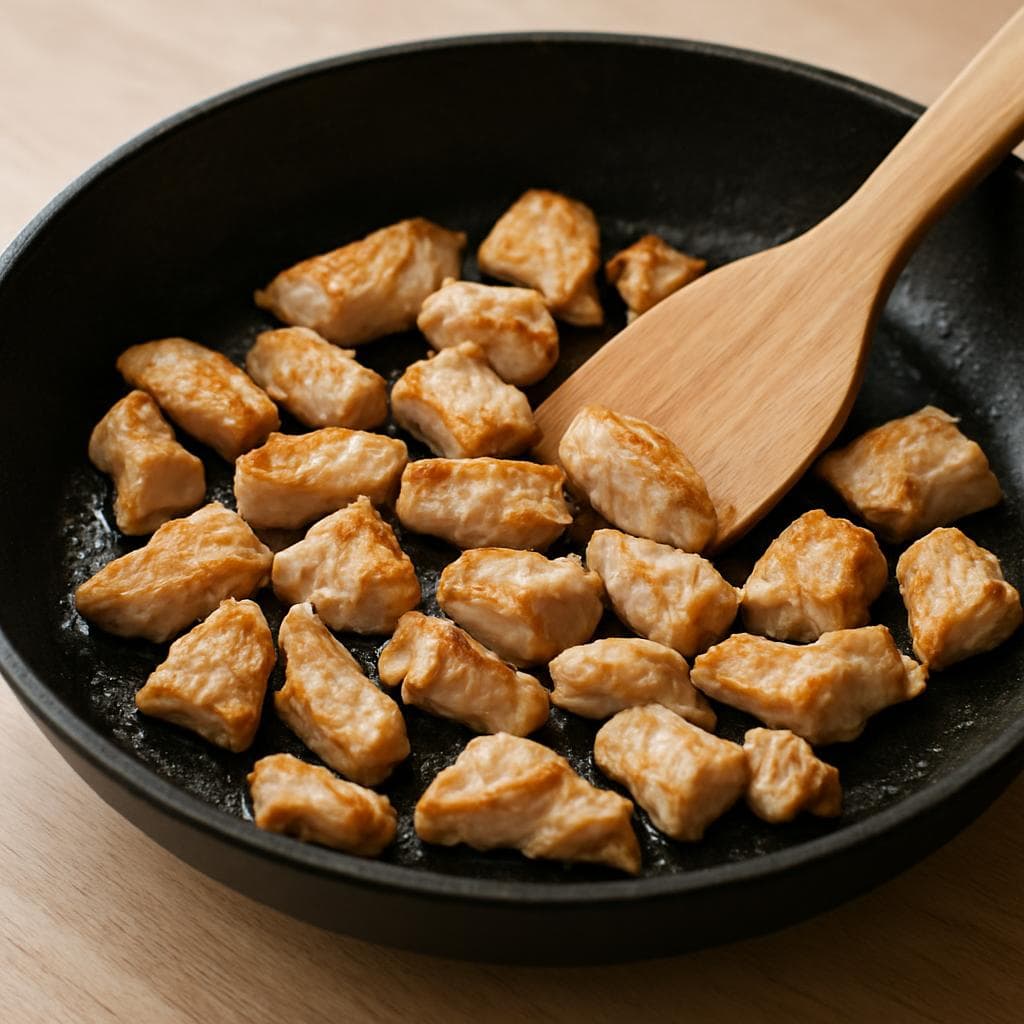 Салат с индейкой, печёной тыквой и фасолью: шаг 3