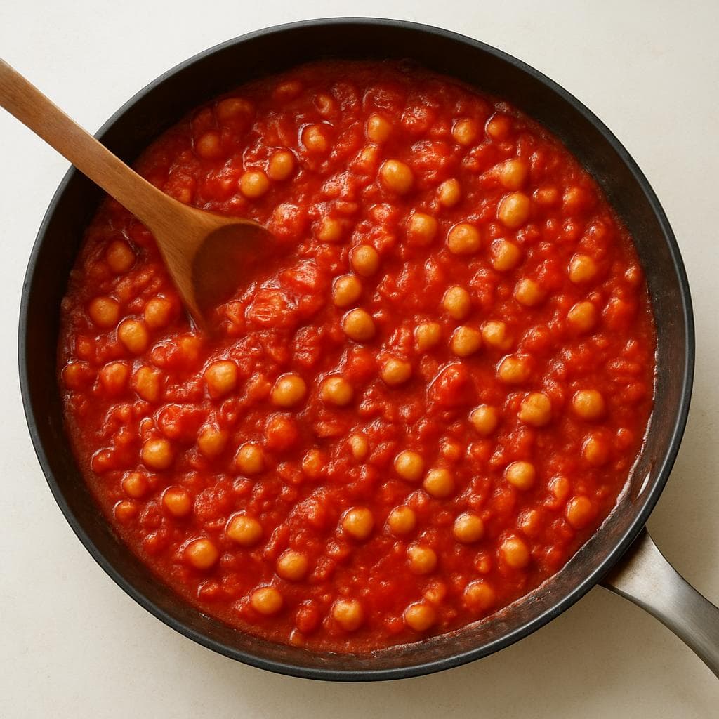 Шакшука с фетой и нутом: шаг 2