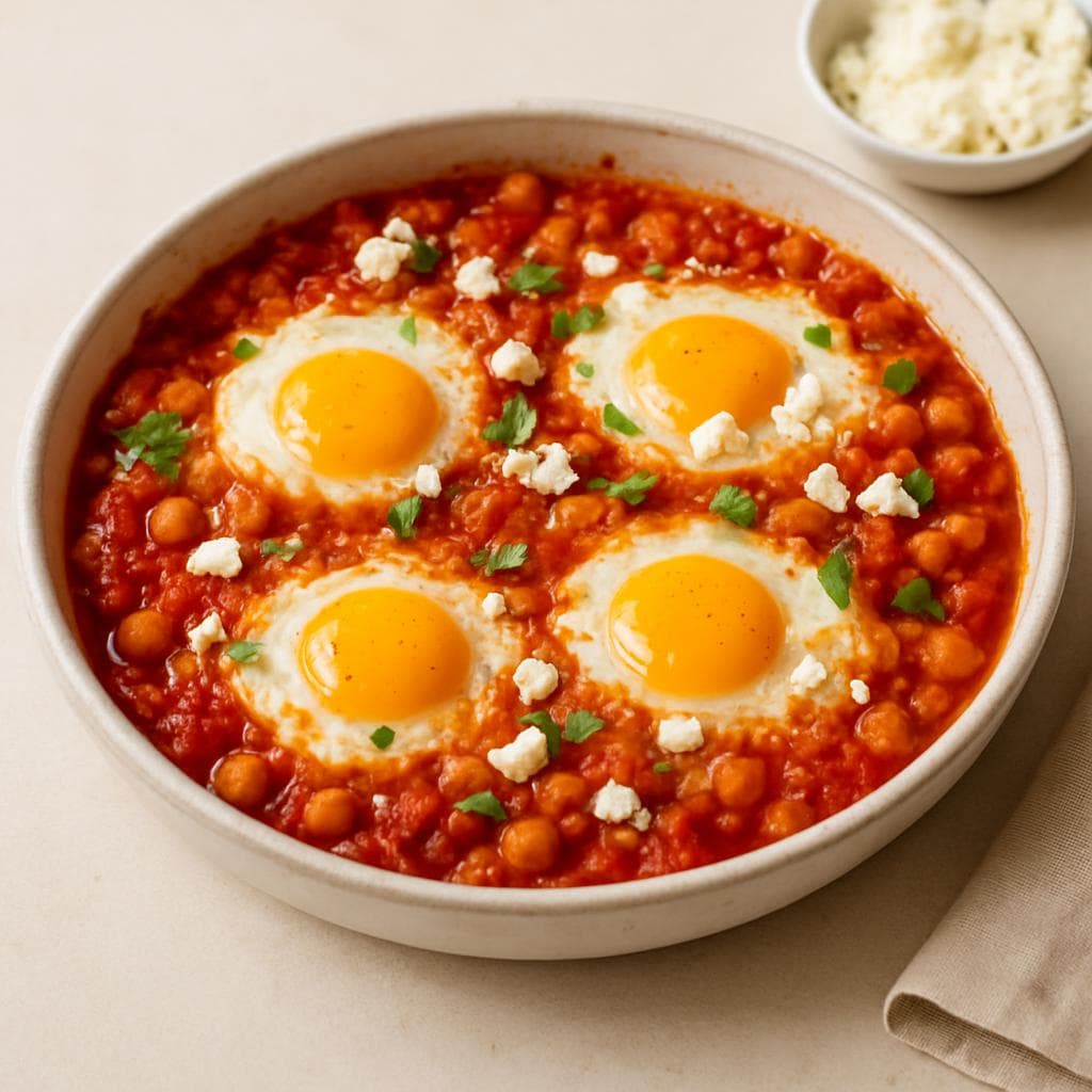 Шакшука с фетой и нутом: шаг 5