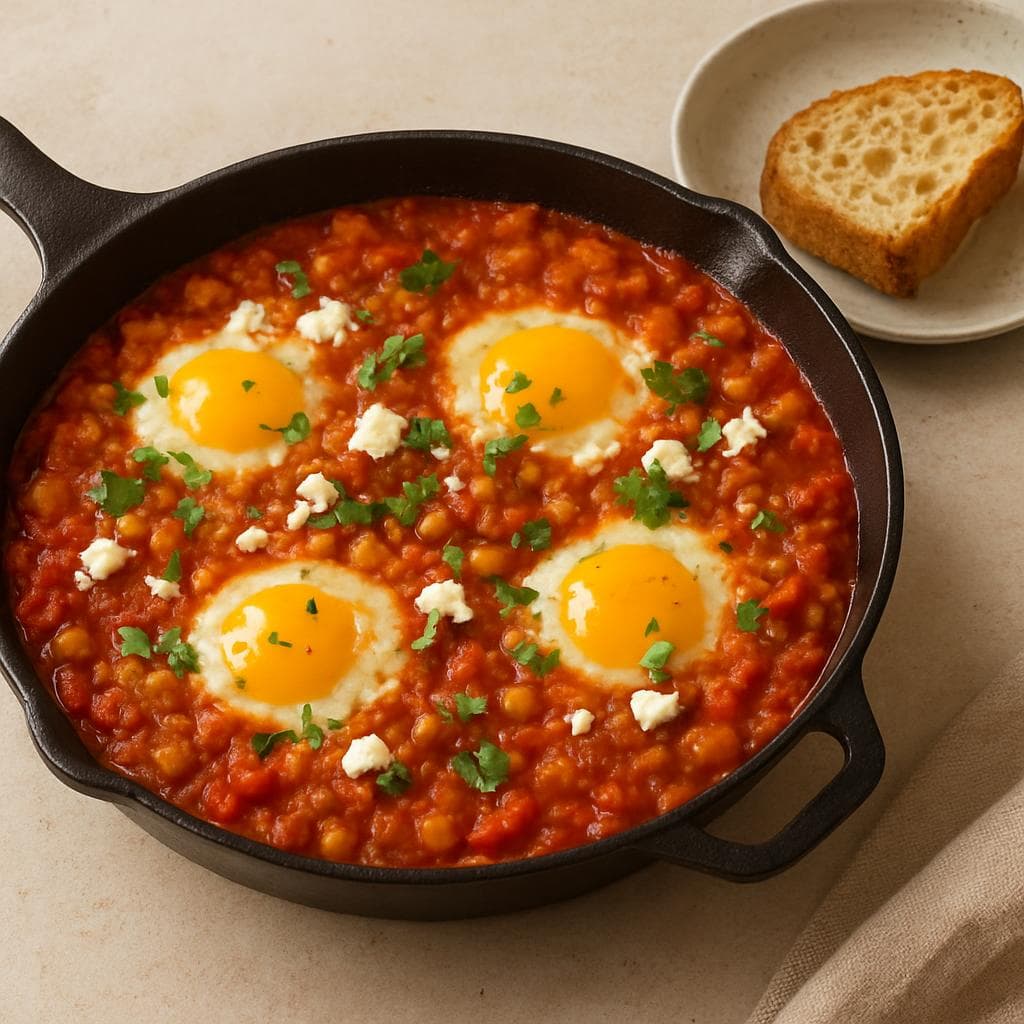Шакшука с фетой и нутом: шаг 5