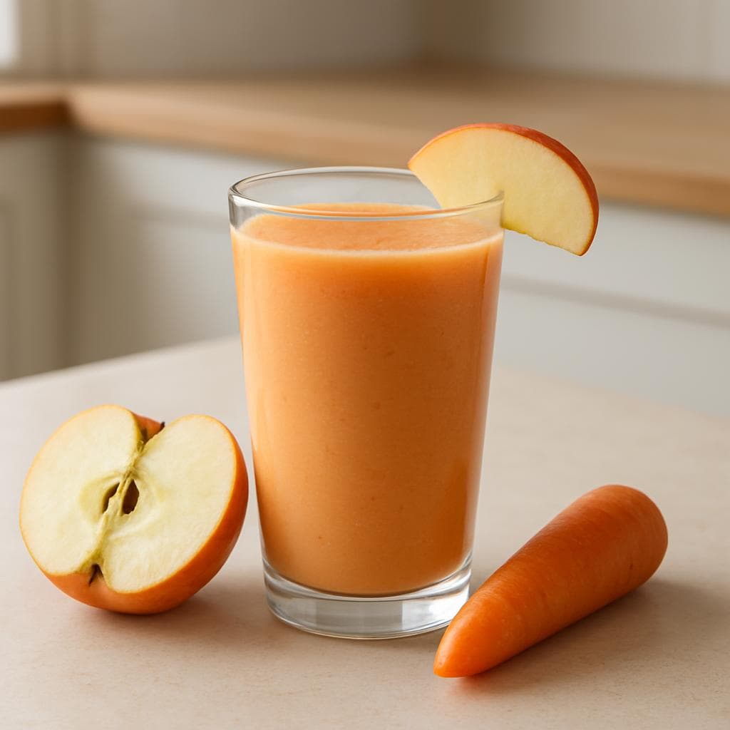 Яблочно-морковный смузи с имбирём: шаг 5