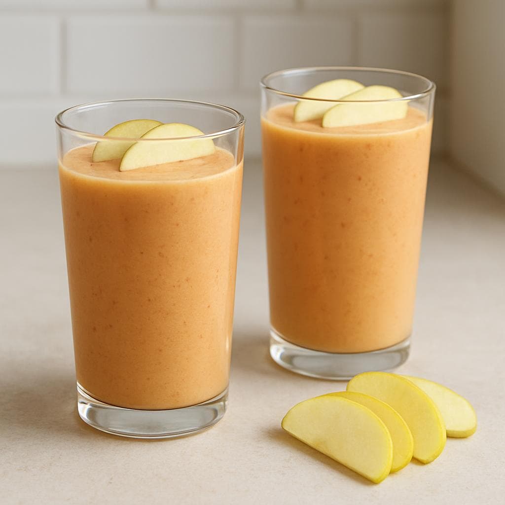 Яблочно-морковный смузи с кефиром: шаг 4