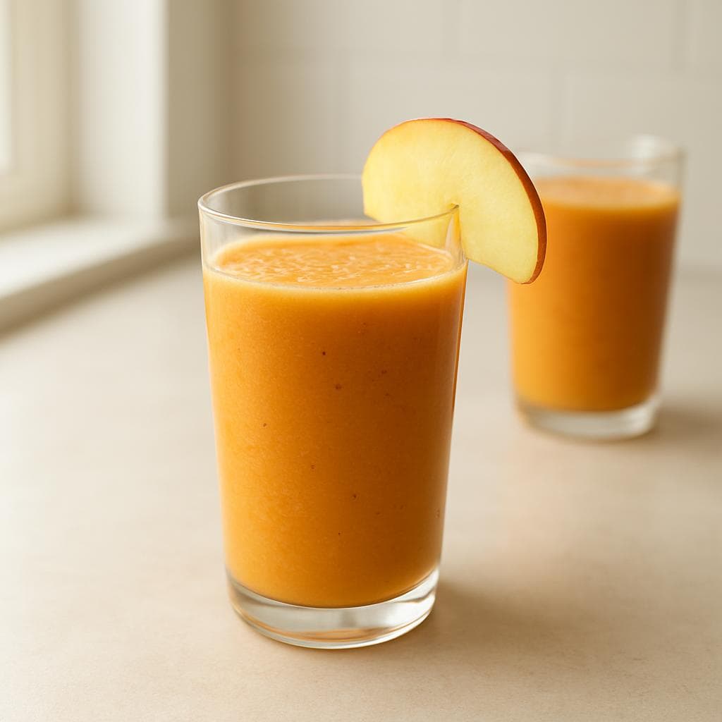 Яблочно-морковный смузи с кефиром: шаг 5