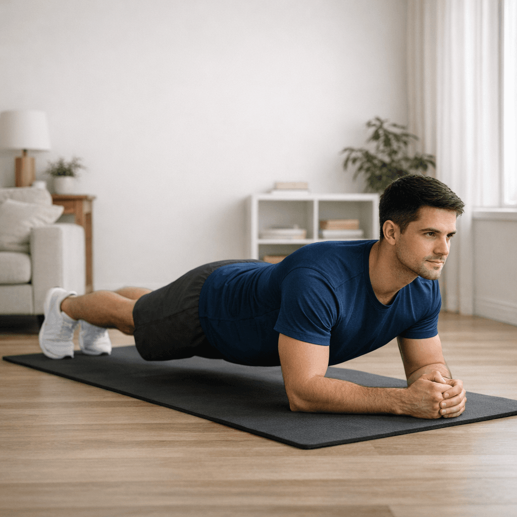 Планка на предплечьях для новичка: шаг 3