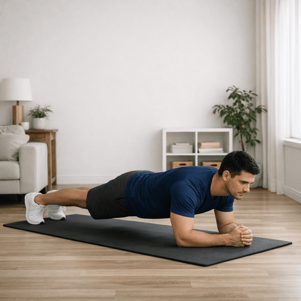 Планка на предплечьях для новичка: шаг 4