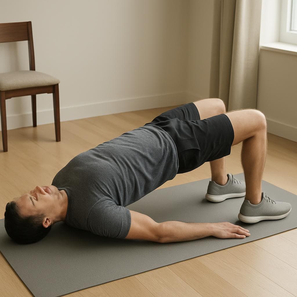 Back, core and legs: a home routine: Step 4