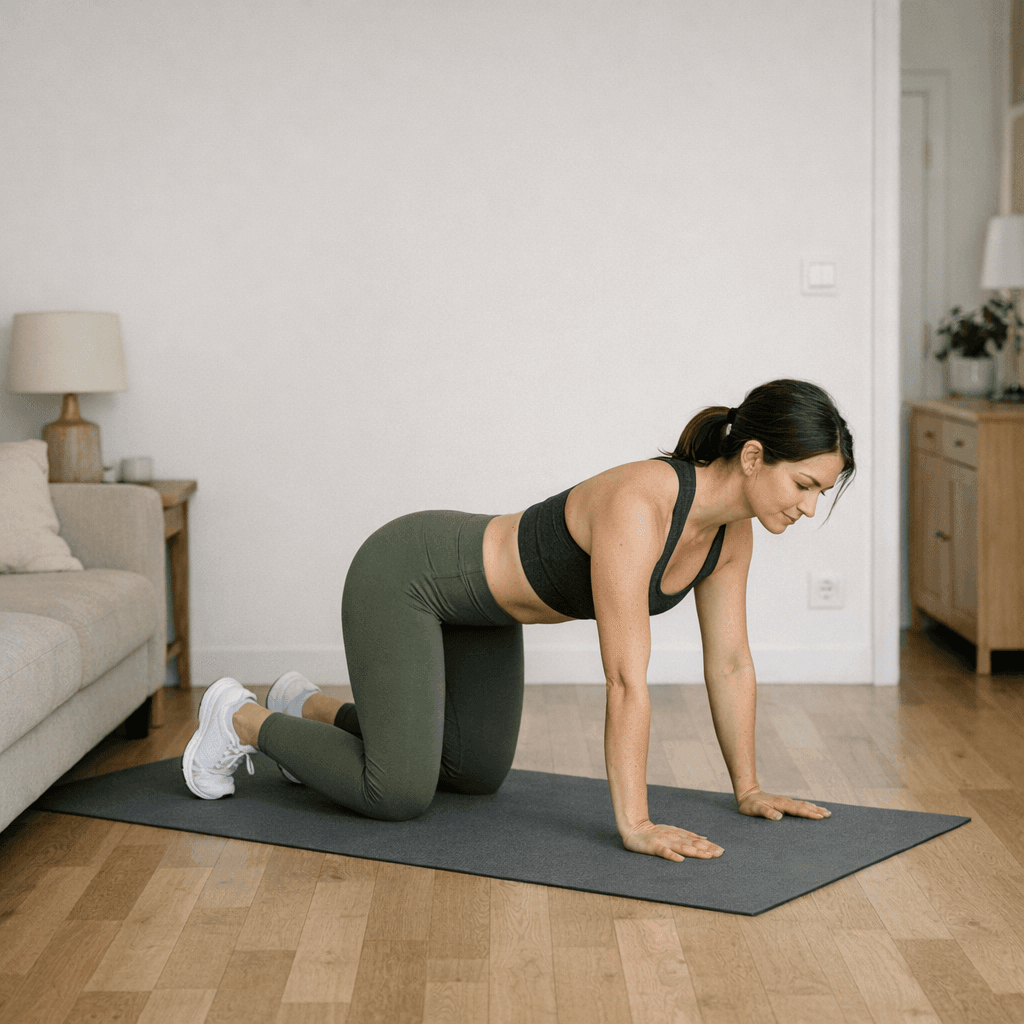 Bird dog for core and posture: Step 1