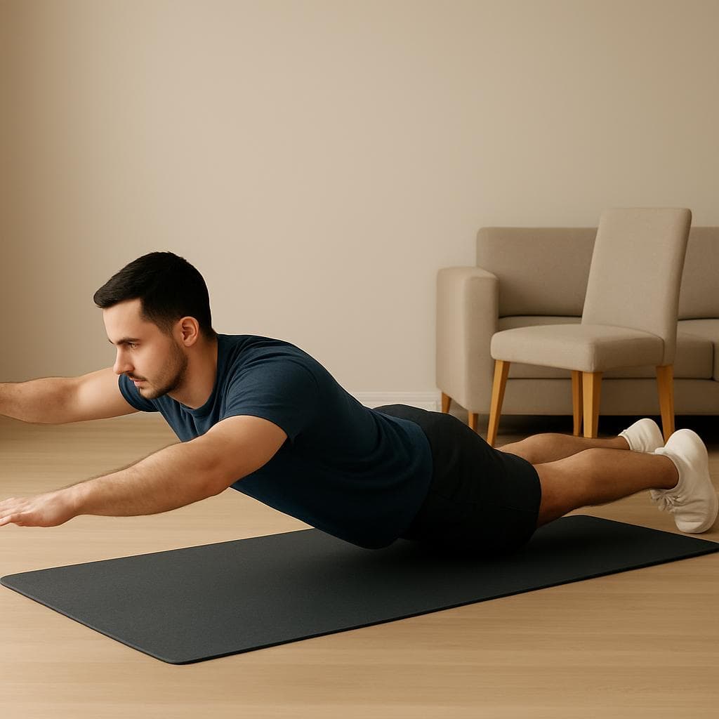 Core and back at home, no heavy load: Step 5