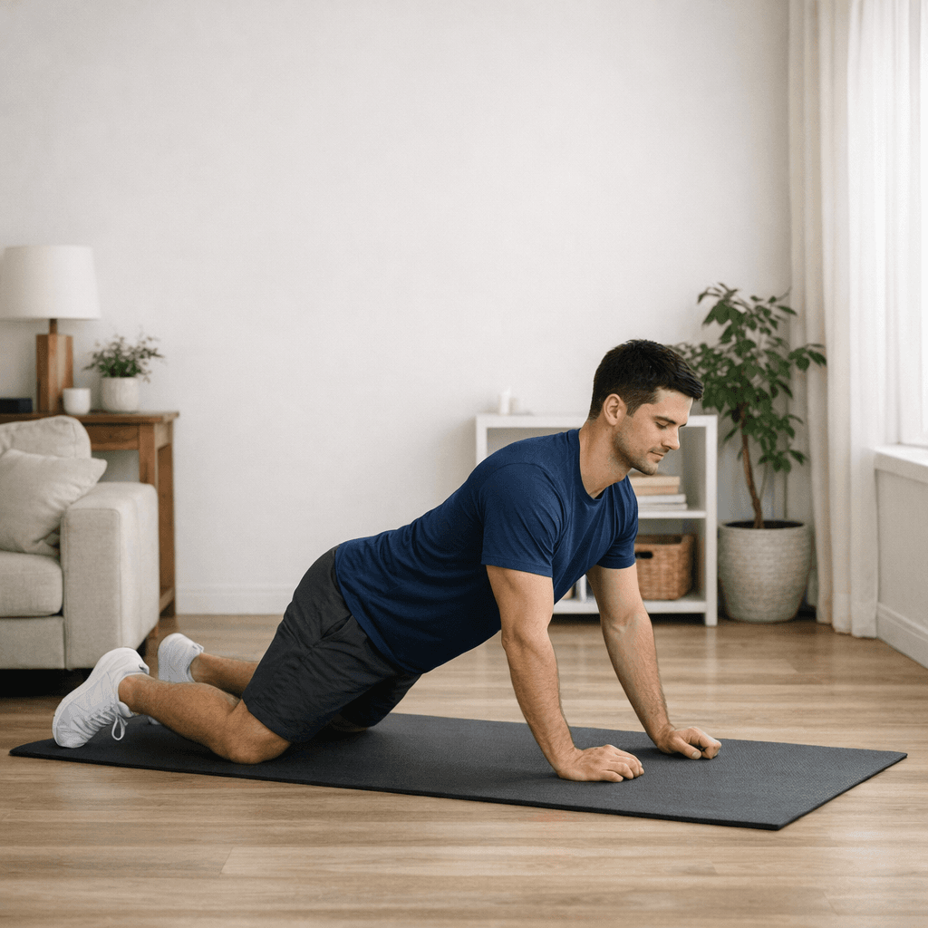 Forearm plank for beginners: Step 5