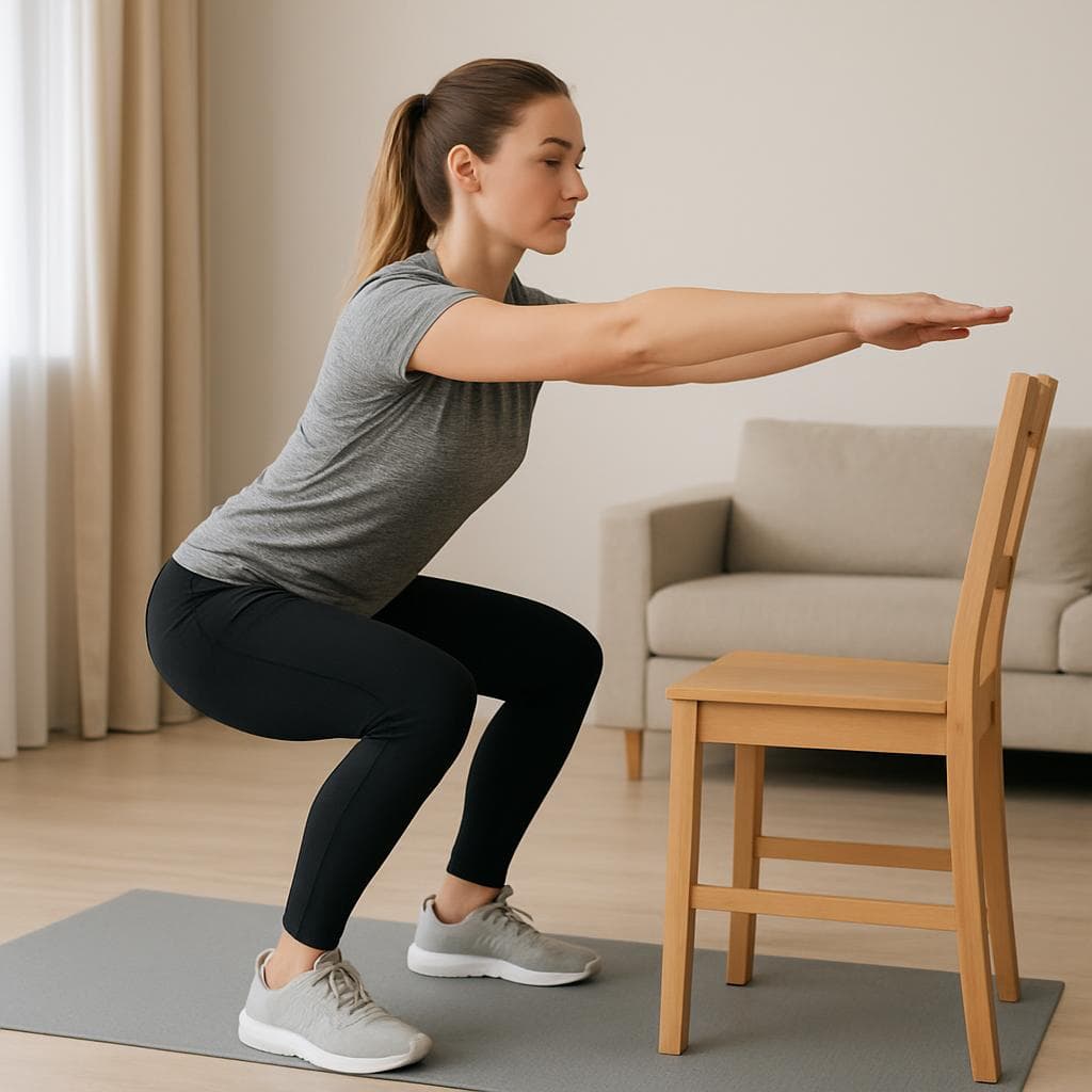 Full-body warm-up at home, no jumping: Step 2