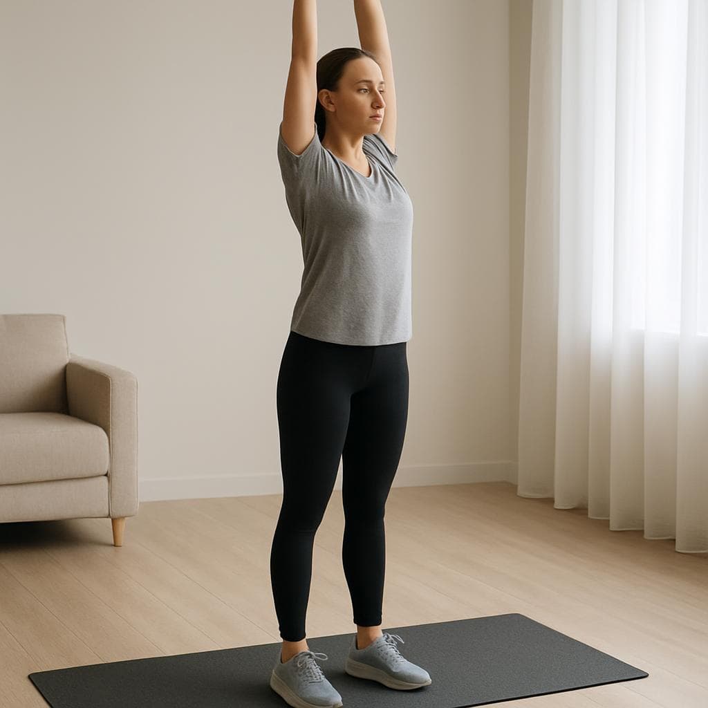 Calm full-body routine with no jumping: Step 5