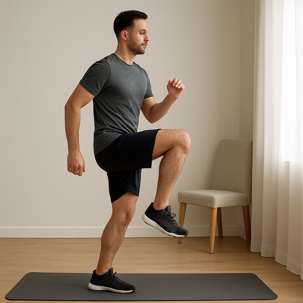 Costas, core e pernas: treino em casa: Passo 1