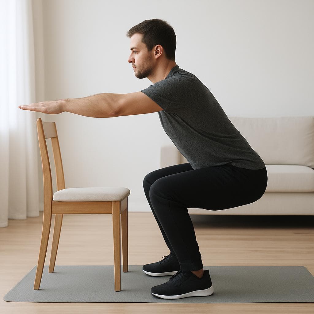 Costas, core e pernas: treino em casa: Passo 2